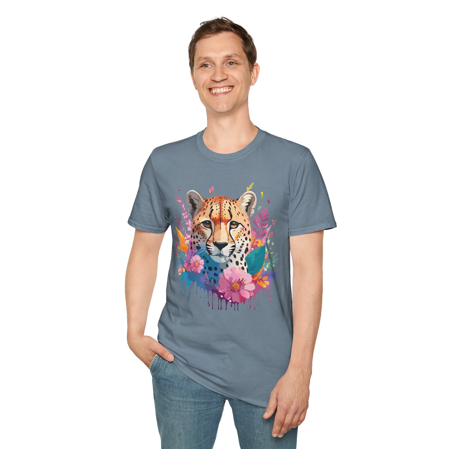 Cheetah Shirt, Shirt with Cheetah, Cheetah Tee, Shirt with Animals