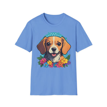 Dog Shirt Unisex Animal Tee Softstyle Cotton Ring Spun Comfort