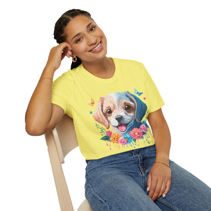 Dog Shirt Unisex Softstyle Tee Gildan 64000 100 Percent Ring Spun Cotton