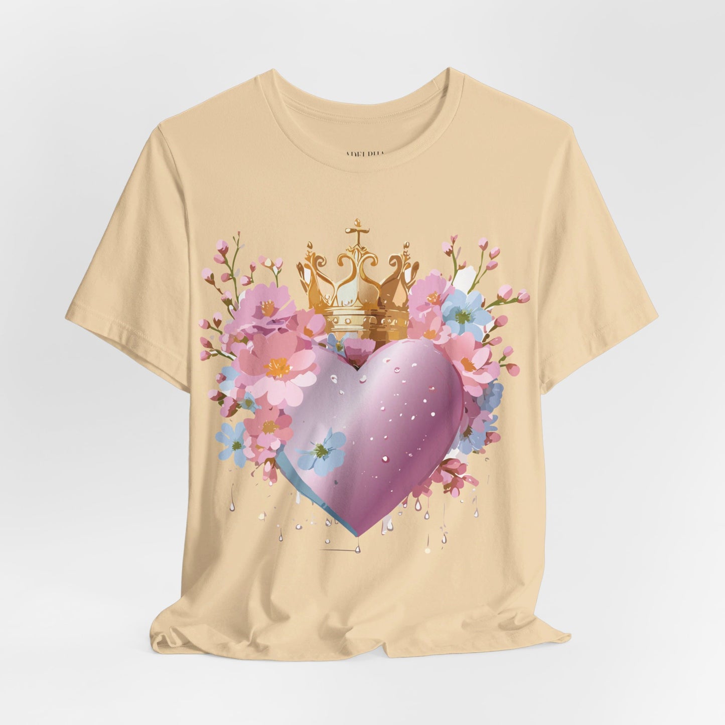 T-Shirt aus natürlicher Baumwolle – Love Story-Kollektion