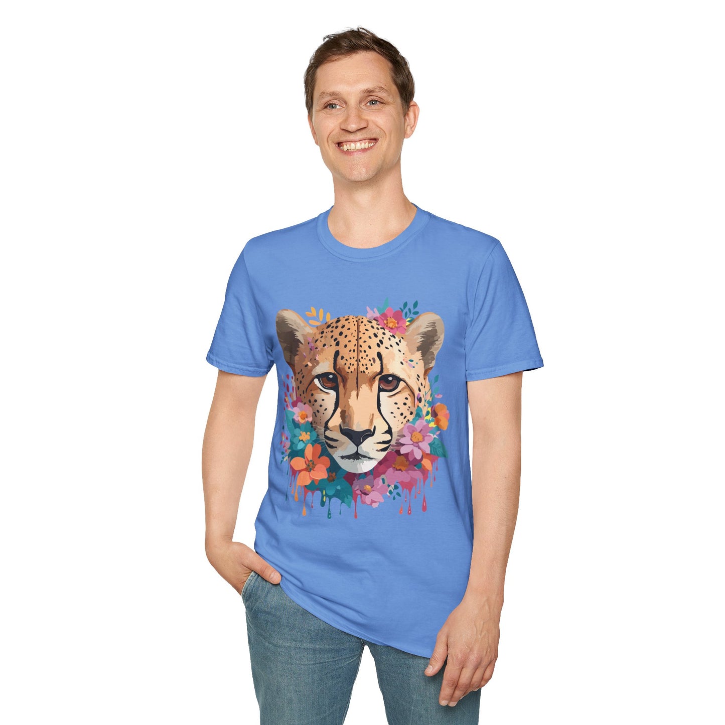 Cheetah Shirt, Shirt with Cheetah, Cheetah Tee, Shirt with Animals