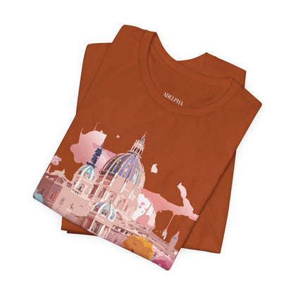 Natural Cotton Tee Shirt - Beautiful Places Collection - Vienna Printify