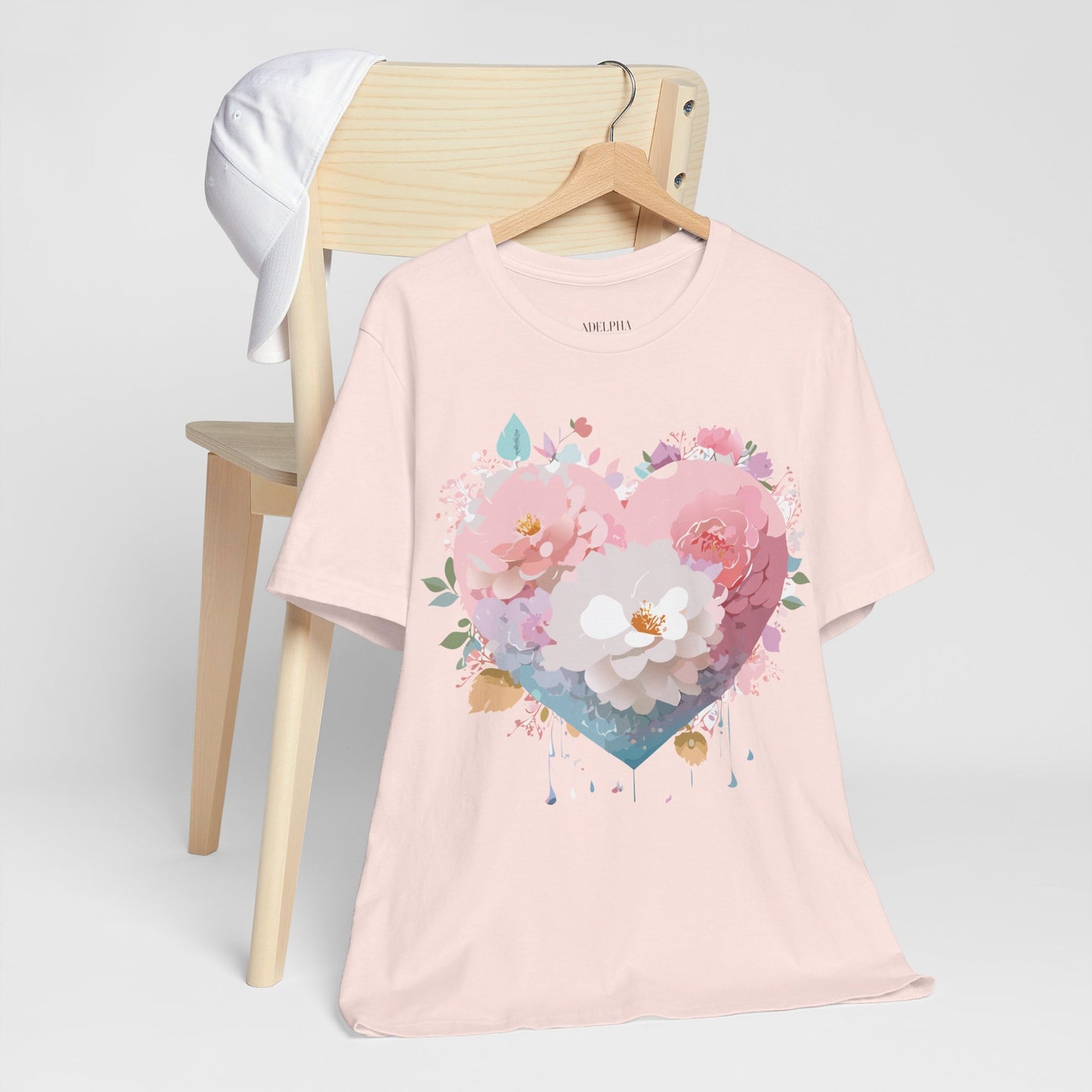 T-Shirt aus natürlicher Baumwolle – Love Story-Kollektion