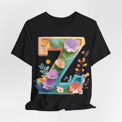Natural Cotton Tee Shirt - Letters Collection - Z Printify
