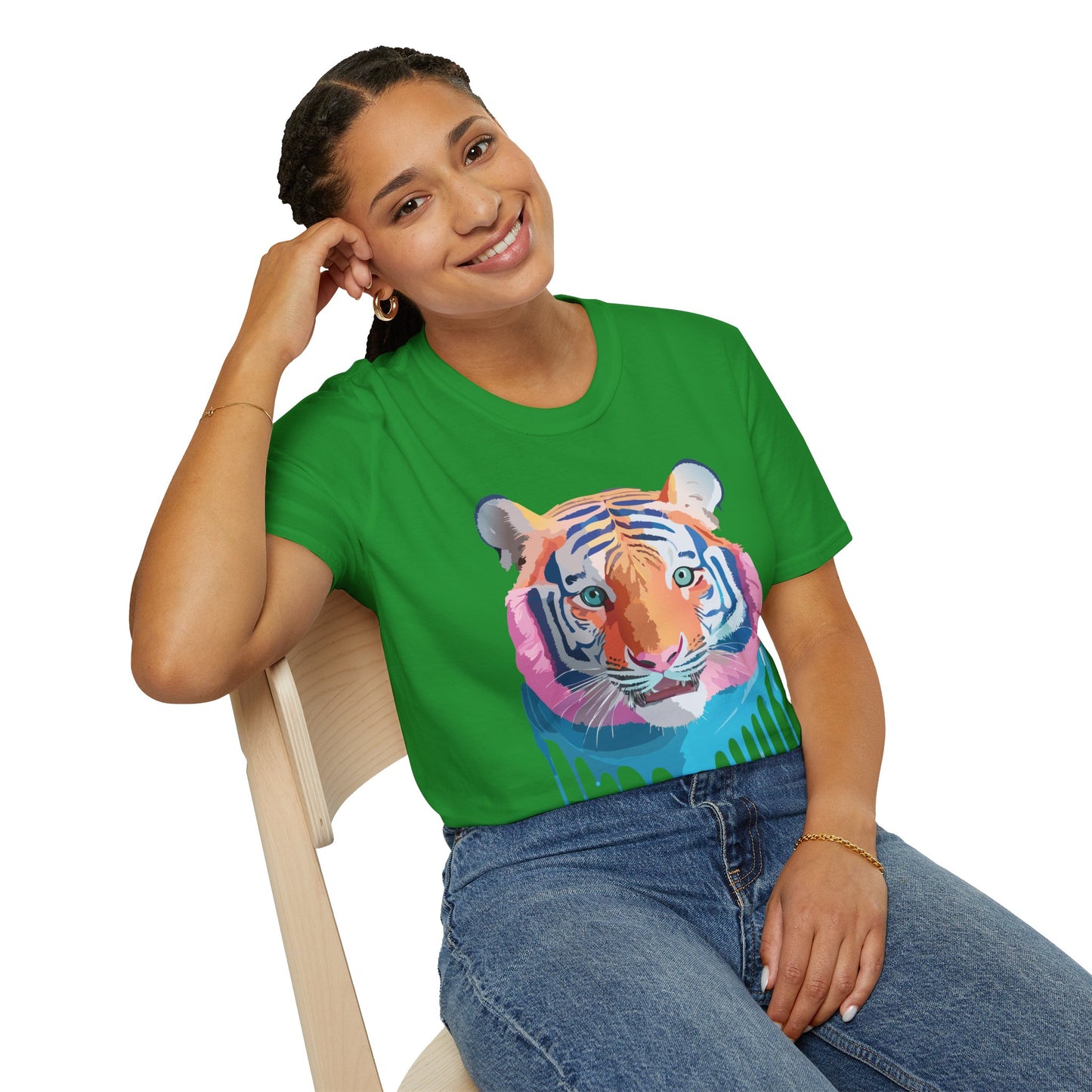 Tiger Shirt, Shirt with Tiger, Animal Tee, Shirt with Animals