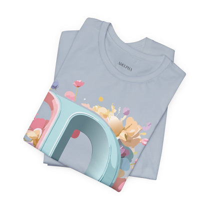 Natural Cotton Tee Shirt - Letters Collection - D Printify