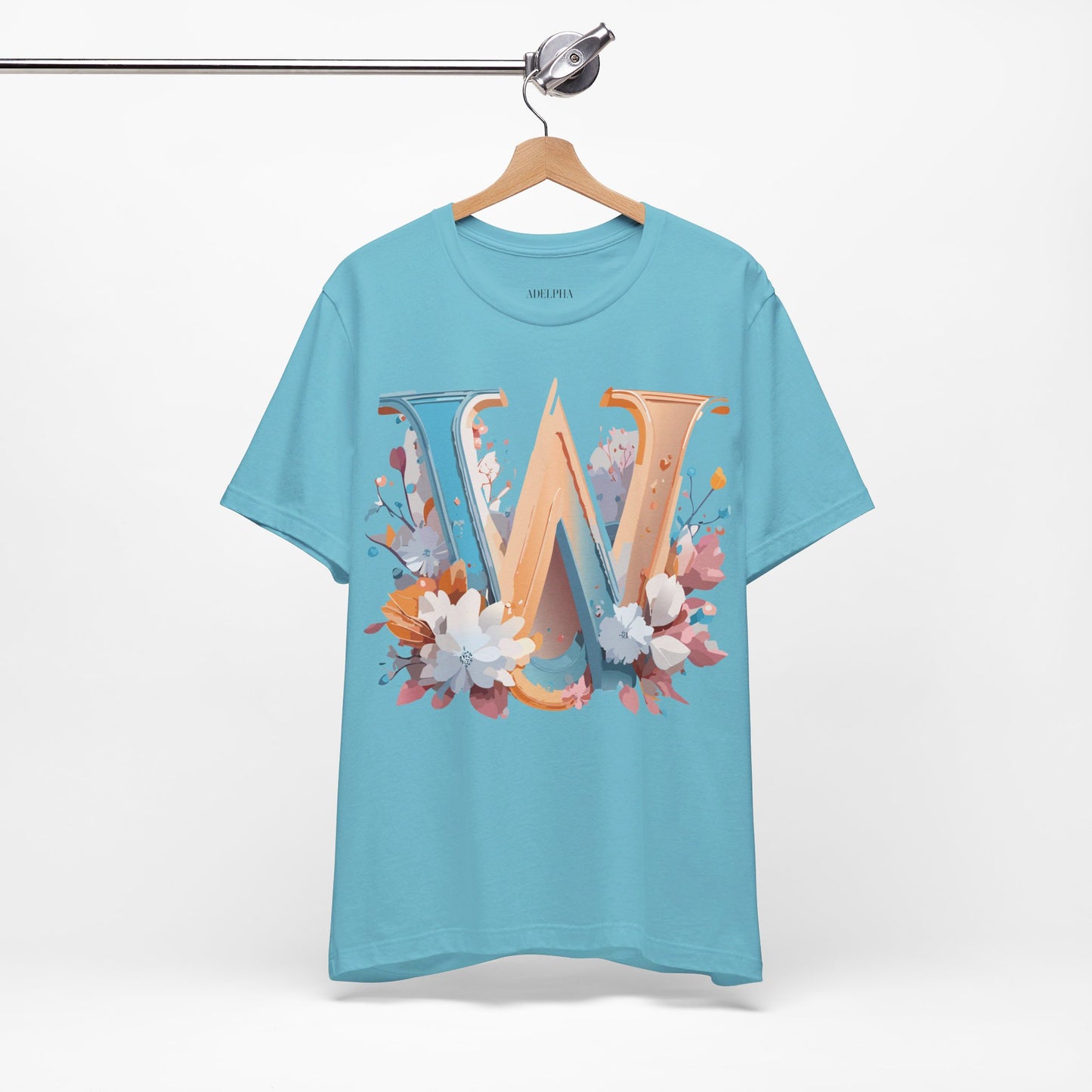 Natural Cotton Tee Shirt - Letters Collection - W