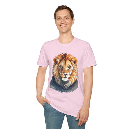 Lion Shirt Unisex Animal Tee Gildan Softstyle 64000 100 Percent Ring Spun Cotton