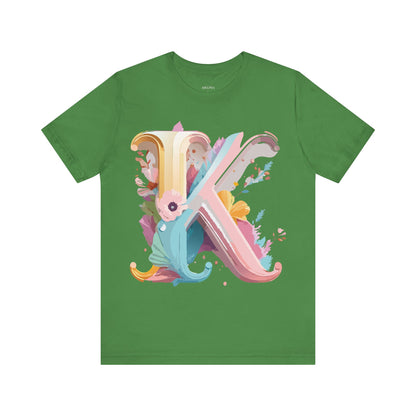 Natural Cotton Tee Shirt - Letters Collection - K Printify