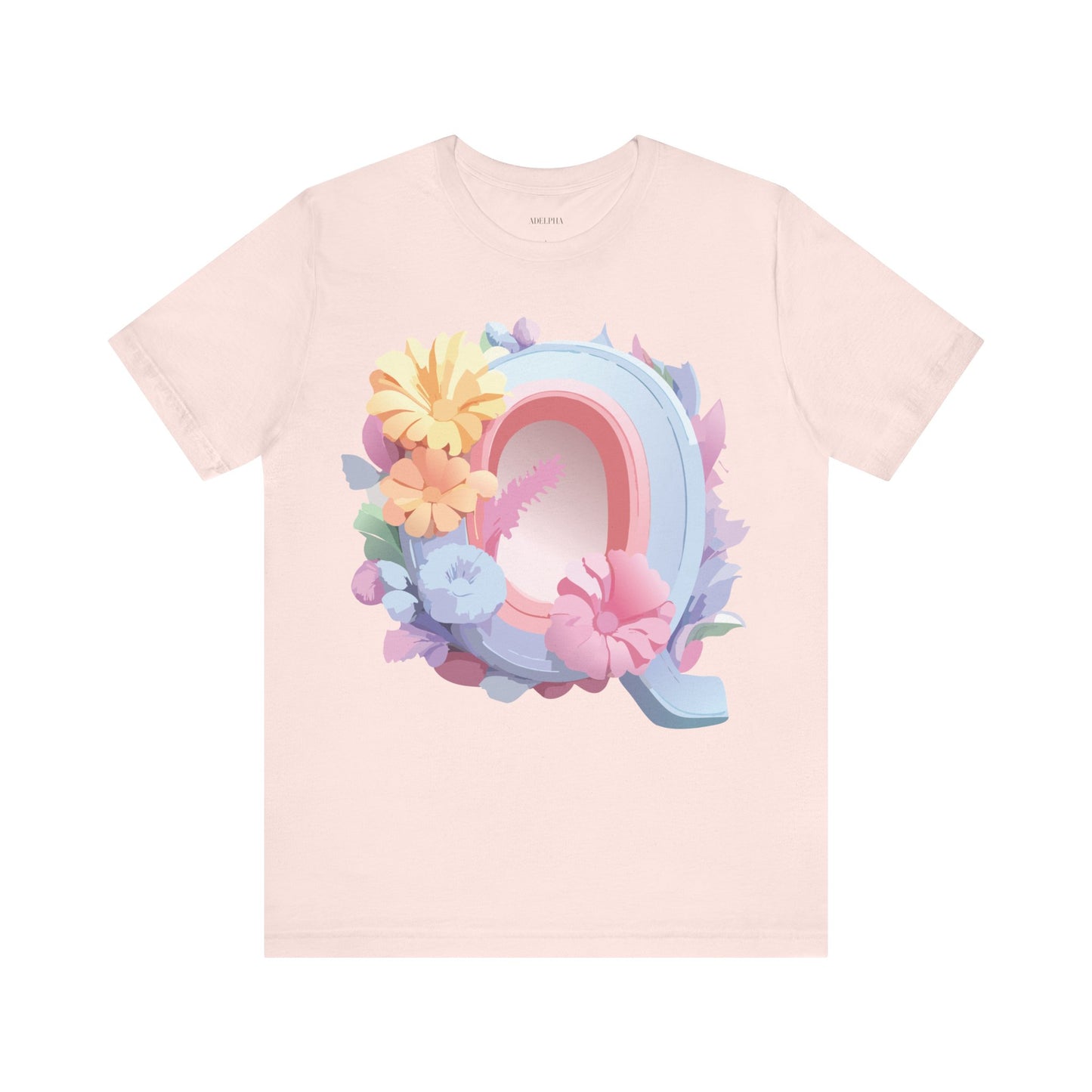 T-shirt en coton naturel - Collection Lettres - Q