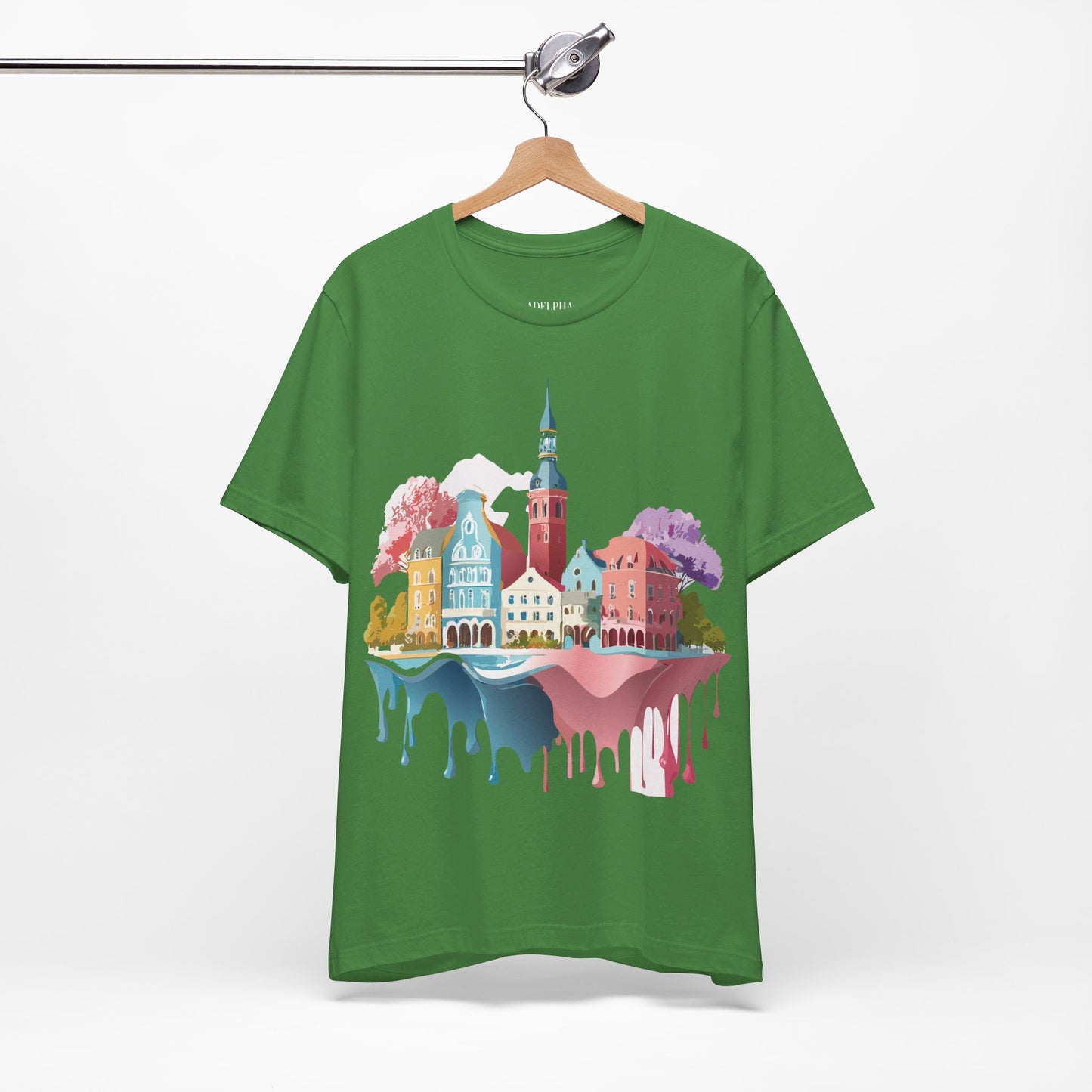 Natural Cotton Tee Shirt - Beautiful Places Collection - Warnemünde and Rostock - Germany