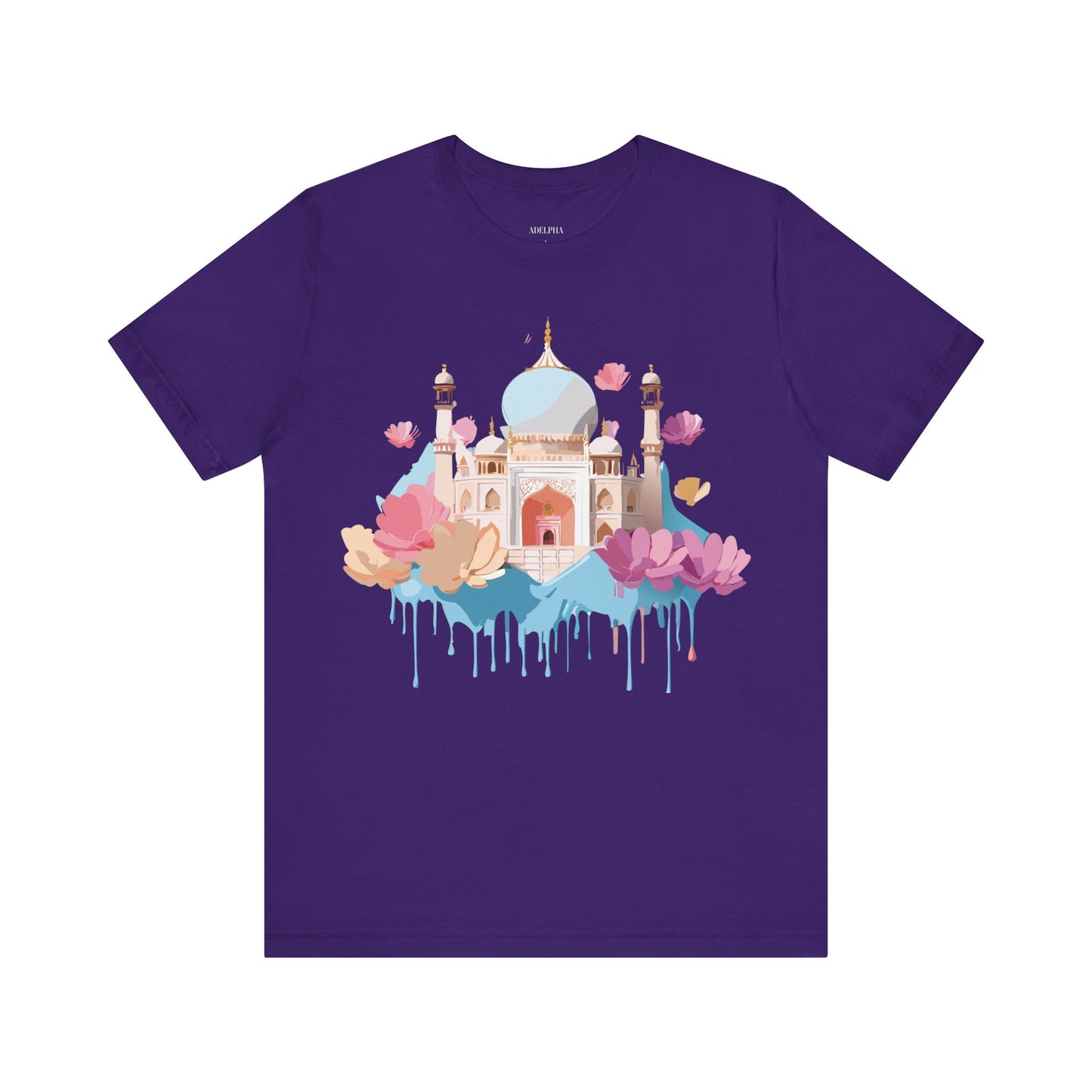 Natural Cotton Tee Shirt - Taj Mahal, India