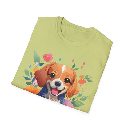 Dog Shirt Animal Print Tee Unisex Gildan Softstyle 64000 Cotton Tee