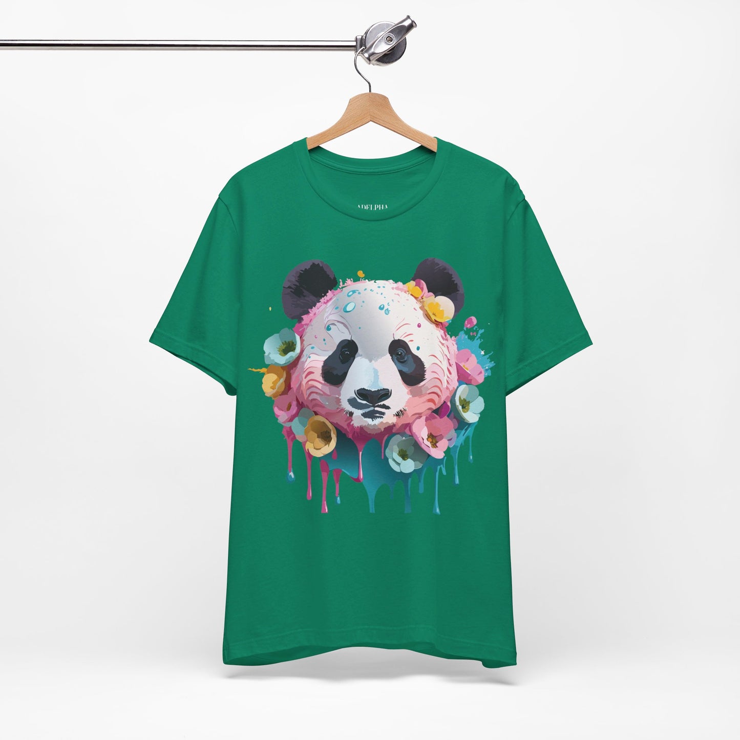 T-shirt en coton naturel avec panda