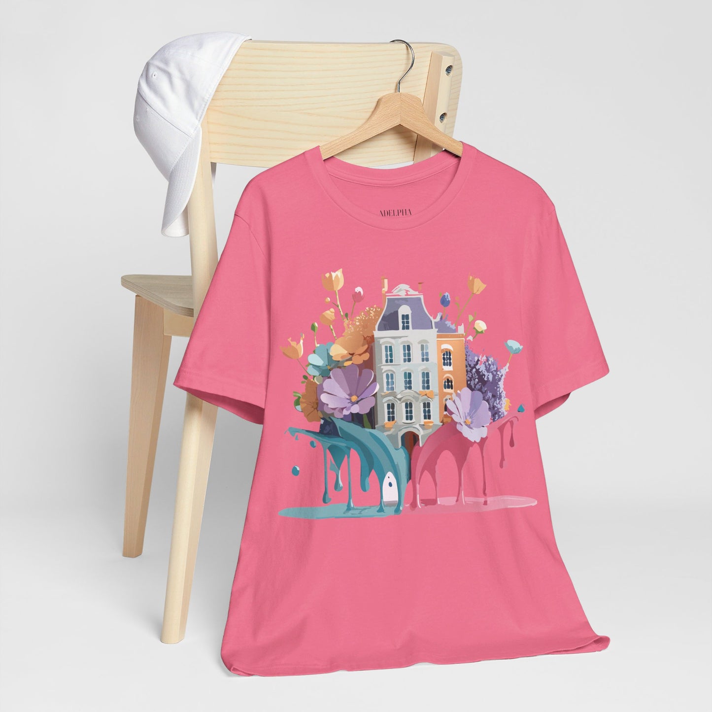 Natural Cotton Tee Shirt - Beautiful Places Collection - Amsterdam