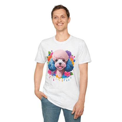 Unisex Dog Shirt Softstyle Tee 100 Percent Cotton Animal Print