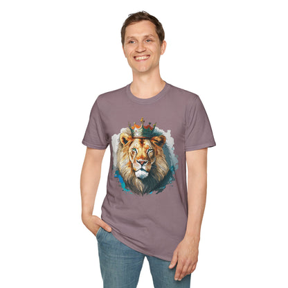 Lion Shirt Unisex Animal Tee Softstyle 64000 100 Percent Ring Spun Cotton