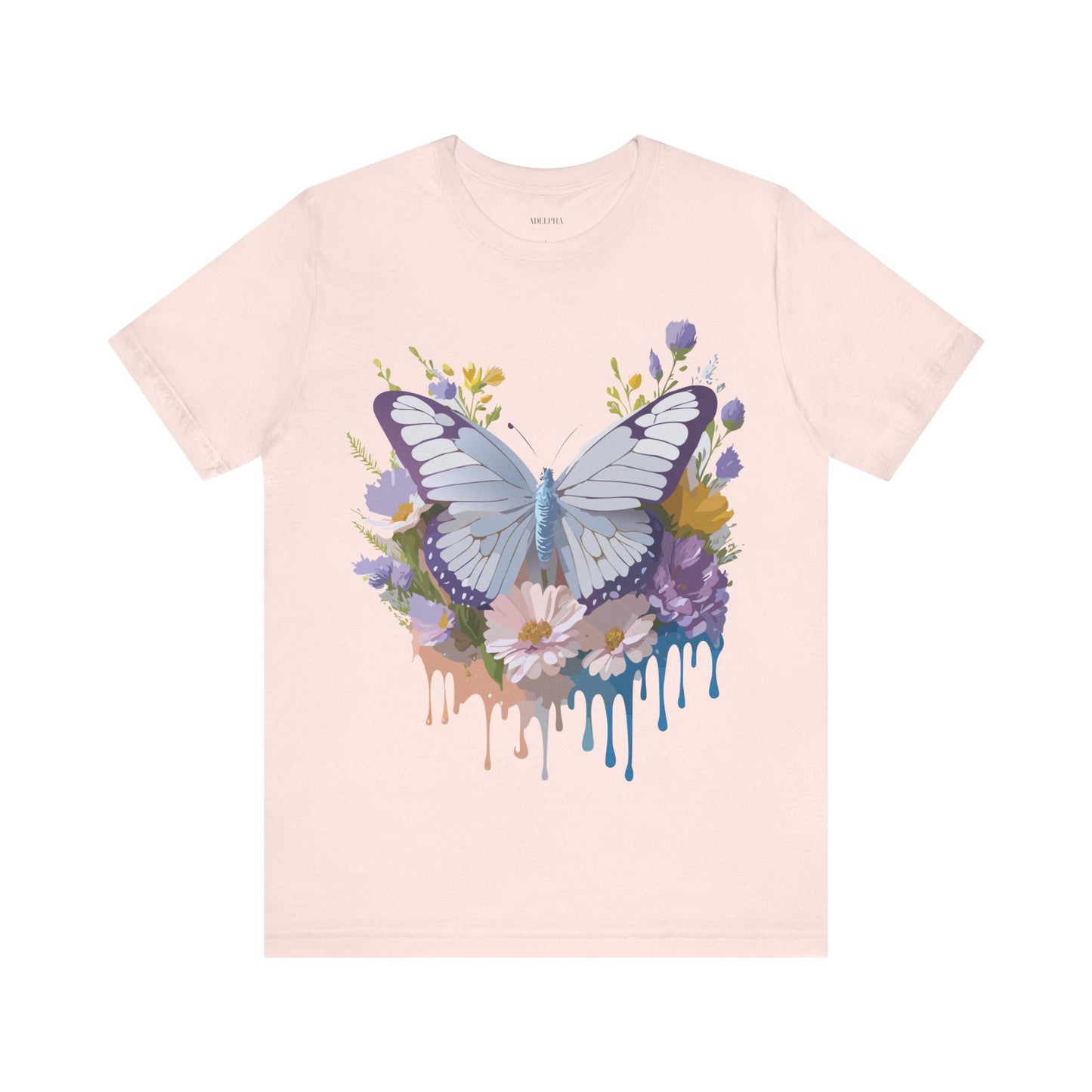 T-shirt en coton naturel avec papillon