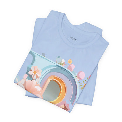 Natural Cotton Tee Shirt - Letters Collection - P Printify