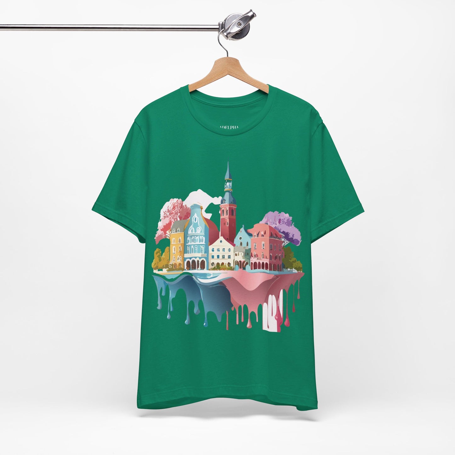 Natural Cotton Tee Shirt - Beautiful Places Collection - Warnemünde and Rostock - Germany