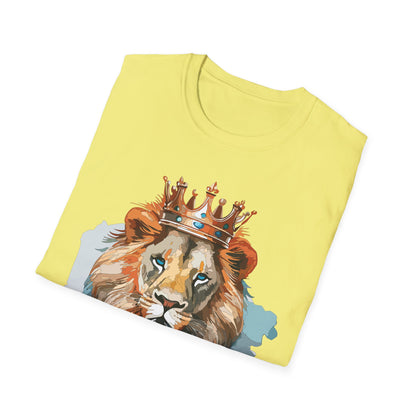 Lion Shirt Unisex Animal Tee Gildan Softstyle 64000 100 Percent Ring Spun Cotton