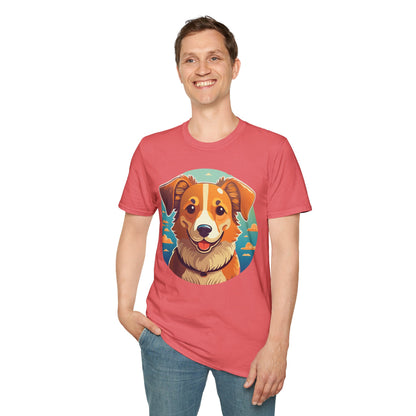 Dog Shirt Unisex Animal Tee One Hundred Percent Cotton Softstyle Gildan 64000