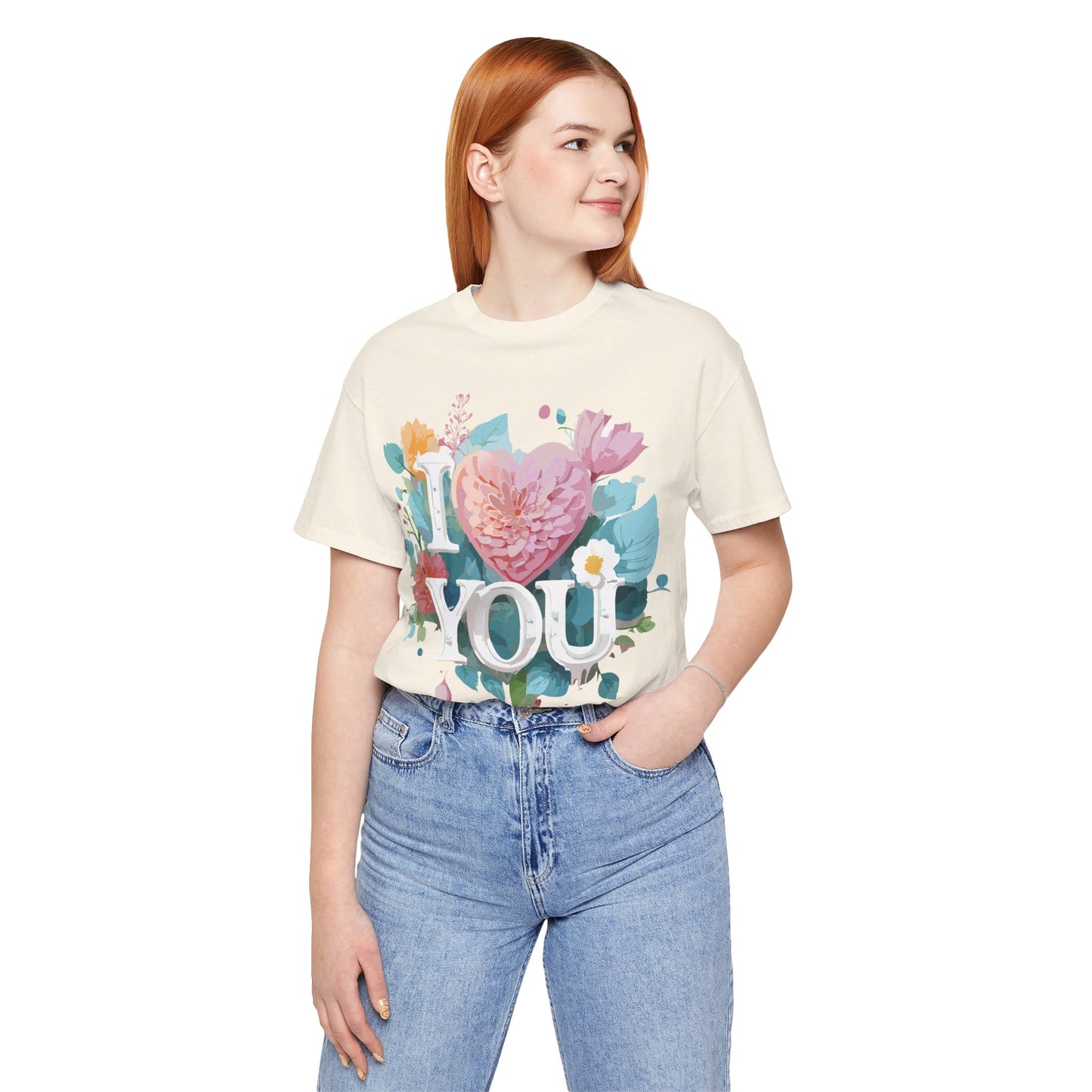 Natural Cotton Tee Shirt - Love story Collection