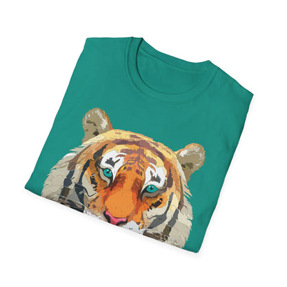 Tiger Shirt Unisex Animal Tee Gildan Softstyle 64000 Cotton Tee