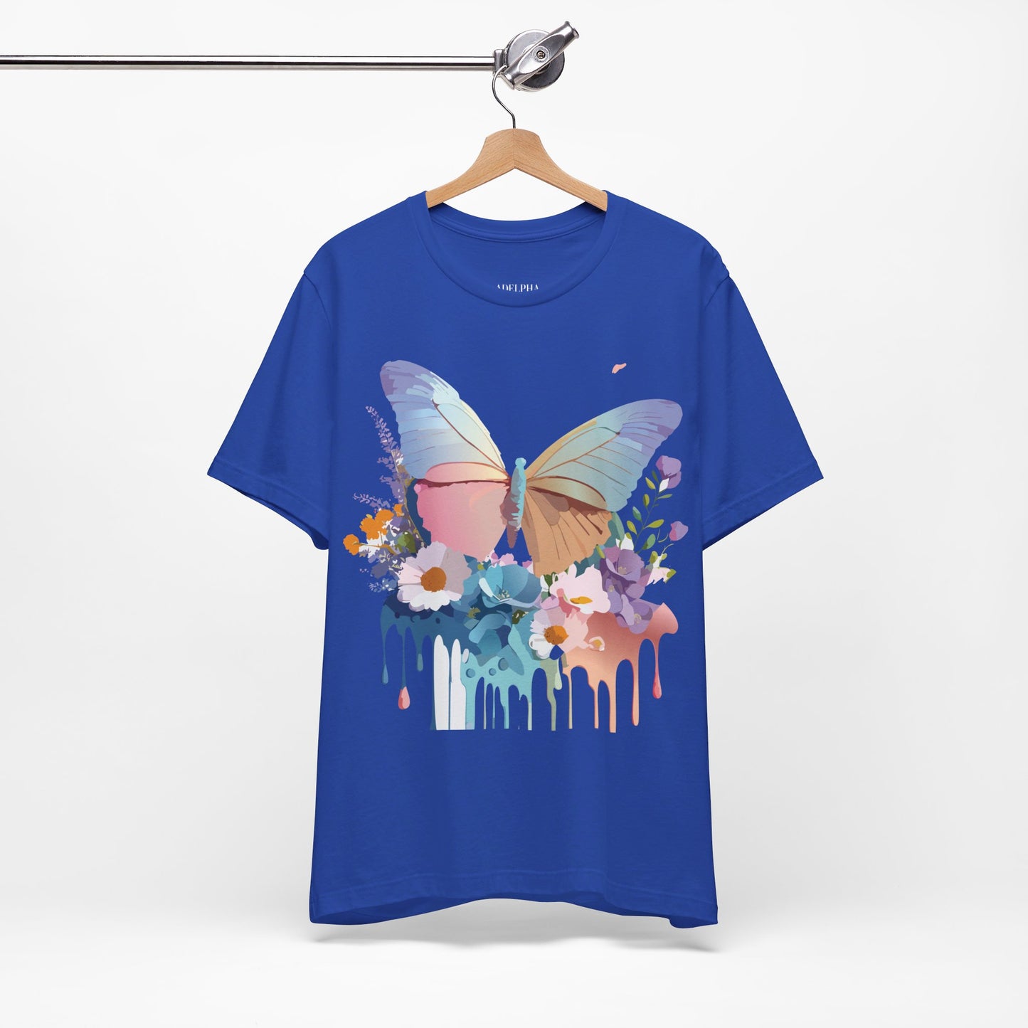 T-shirt en coton naturel avec papillon