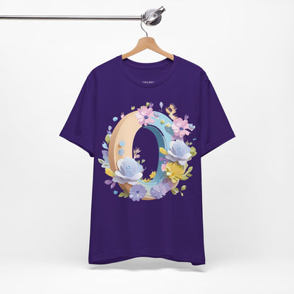Natural Cotton Tee Shirt - Letters Collection - O Printify
