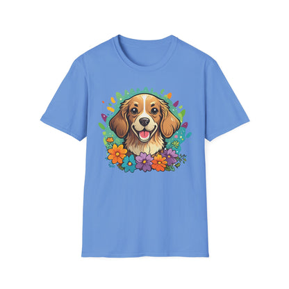 Dog Lover Unisex Animal Print T Shirt Cotton Tee Gildan Softstyle 64000