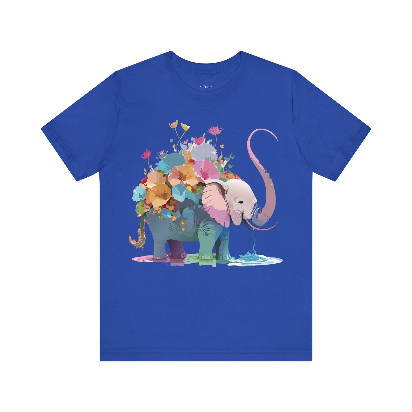 T-Shirt aus natürlicher Baumwolle mit Elefant