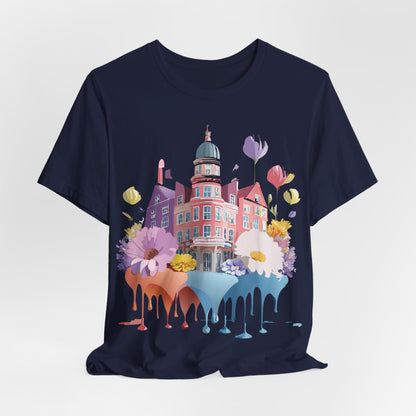 Natural Cotton Tee Shirt - Beautiful Places Collection - Amsterdam Printify