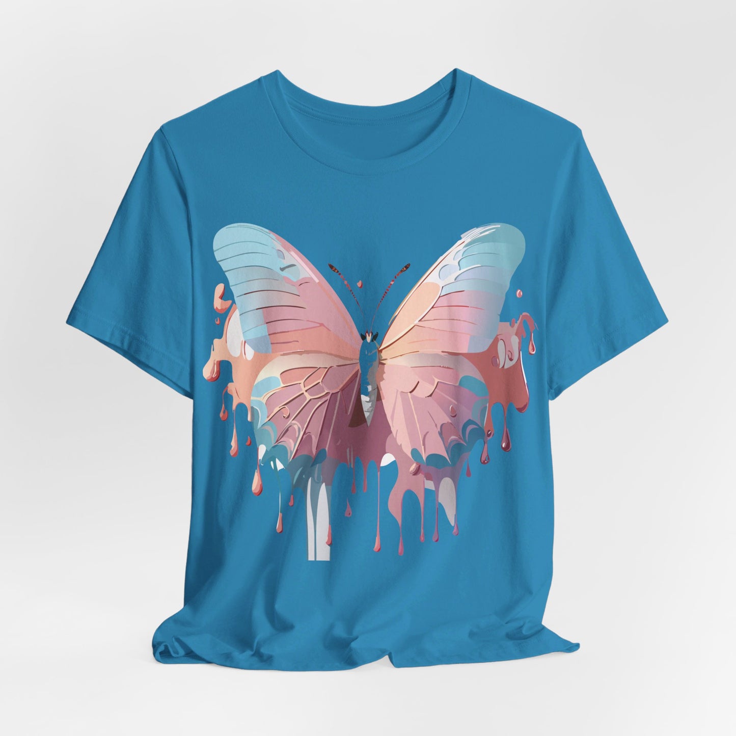 T-Shirt aus natürlicher Baumwolle mit Schmetterling