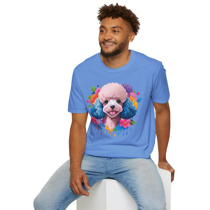 Unisex Dog Shirt Softstyle Tee 100 Percent Cotton Animal Print