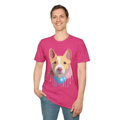 Dog Shirt Unisex Animal Print Tee Cotton T Shirt For Pet Lovers