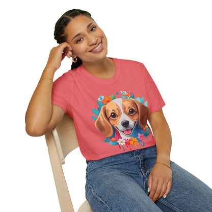 Unisex Dog Shirt Animal Tee Gildan Softstyle 64000 Cotton Tee