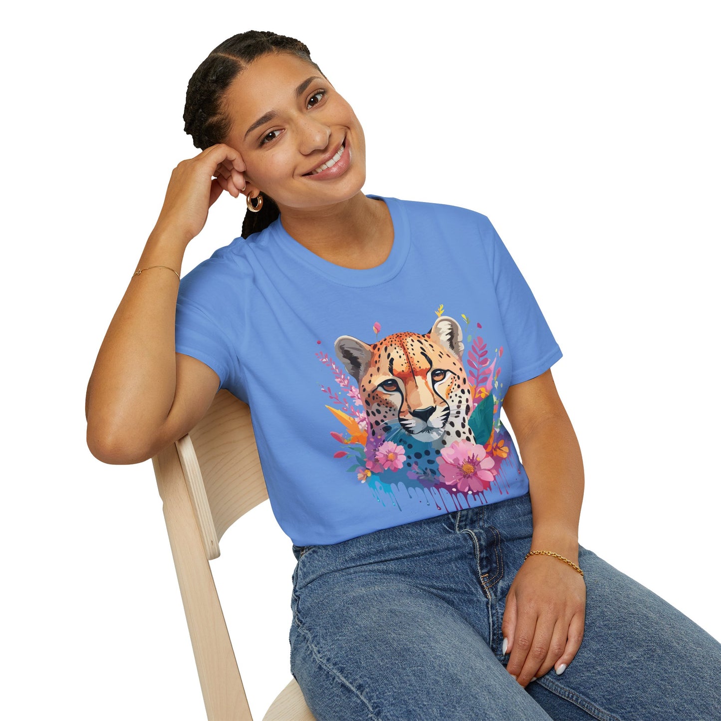 Cheetah Shirt, Shirt with Cheetah, Cheetah Tee, Shirt with Animals