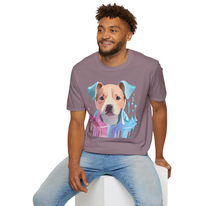 Dog Shirt Unisex Animal Tee Softstyle Gildan 64000 Cotton Tee