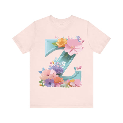 Natural Cotton Tee Shirt - Letters Collection - Z Printify