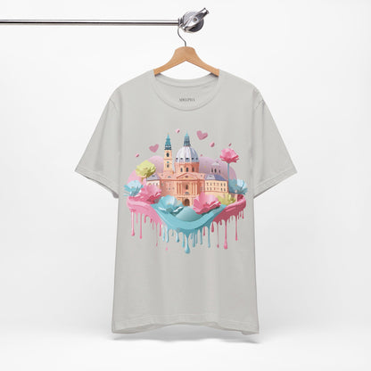 Natural Cotton Tee Shirt - Beautiful Places Collection - Prague Printify