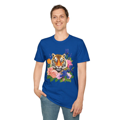 Tiger Shirt Unisex Animal Tee Gildan Softstyle 64000 100 Percent Cotton