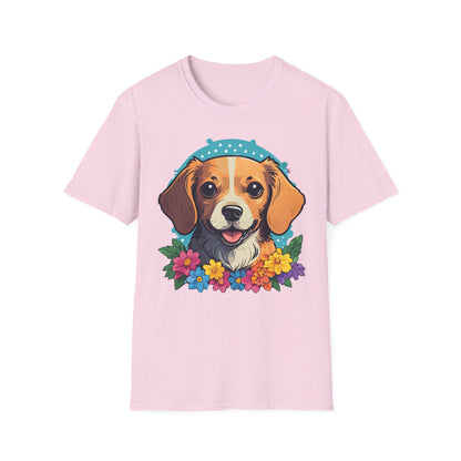 Dog Shirt Unisex Animal Tee Softstyle Cotton Ring Spun Comfort