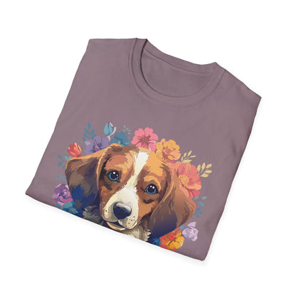 Unisex Dog Shirt Animal Print Tee Gildan Softstyle 64000 Cotton