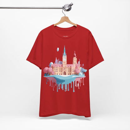 Natural Cotton Tee Shirt - Beautiful Places Collection - Prague Printify