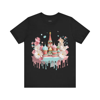 Natural Cotton Tee Shirt - Beautiful Places Collection - Moscow Printify