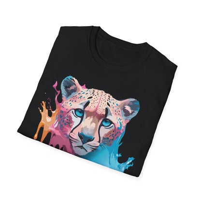 Unisex Cheetah Tee Softstyle Gildan 64000 100 Percent Cotton