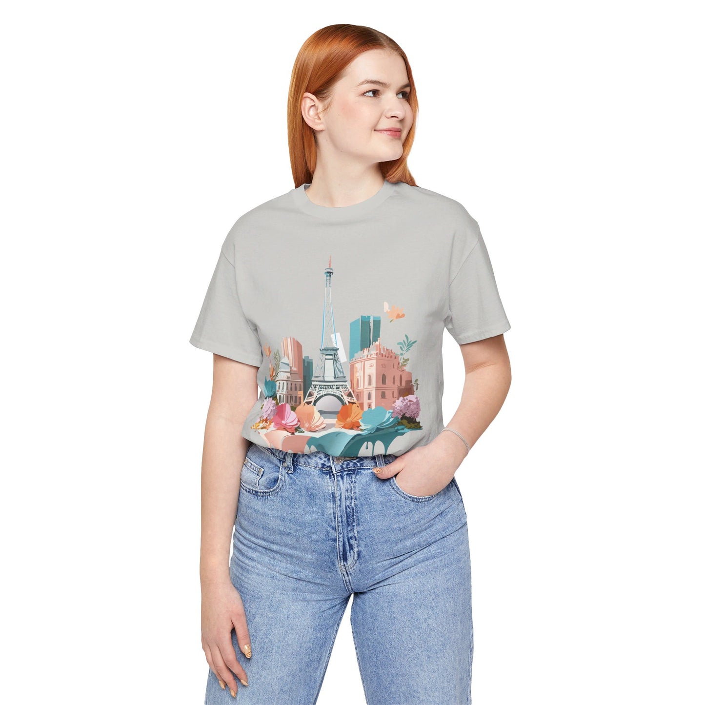 Natural Cotton Tee Shirt - Beautiful Places Collection - Paris