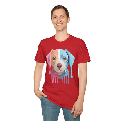 Unisex Dog Shirt Animal Tee Gildan Softstyle 64000 Cotton Tee