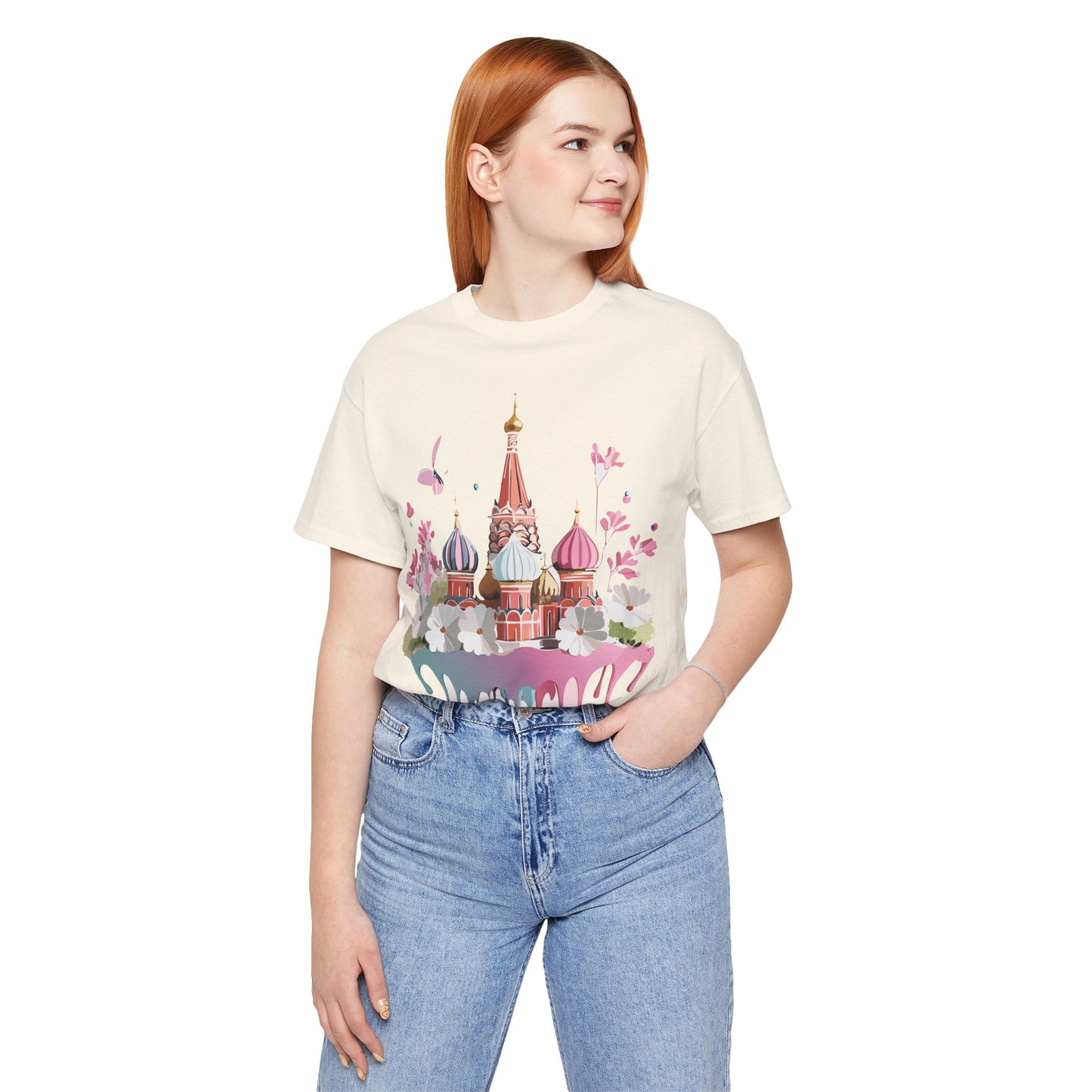 Natural Cotton Tee Shirt - Beautiful Places Collection - Moscow